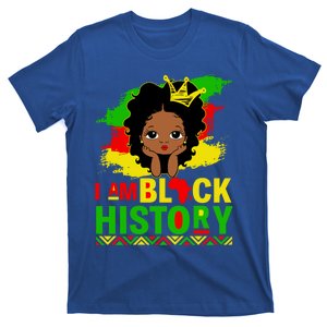 I Am Black History Cute Afro Juneteenth Black History Gift T-Shirt