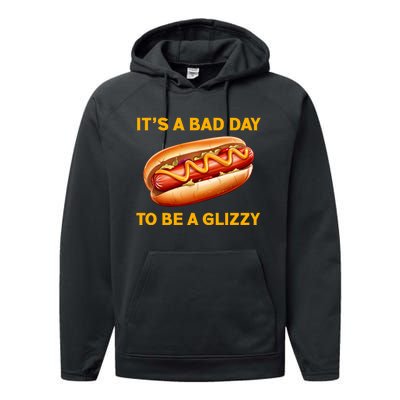 It’s A Bad Day To Be A Glizzy Hotdog Performance Fleece Hoodie