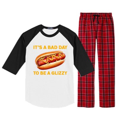 It’s A Bad Day To Be A Glizzy Hotdog Raglan Sleeve Pajama Set