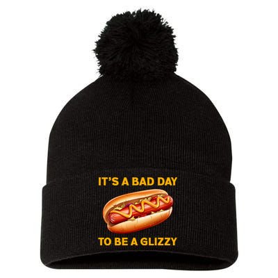 It’s A Bad Day To Be A Glizzy Hotdog Pom Pom 12in Knit Beanie