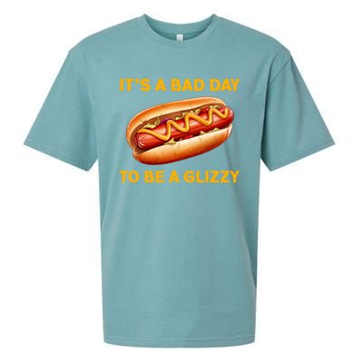 It’s A Bad Day To Be A Glizzy Hotdog Sueded Cloud Jersey T-Shirt