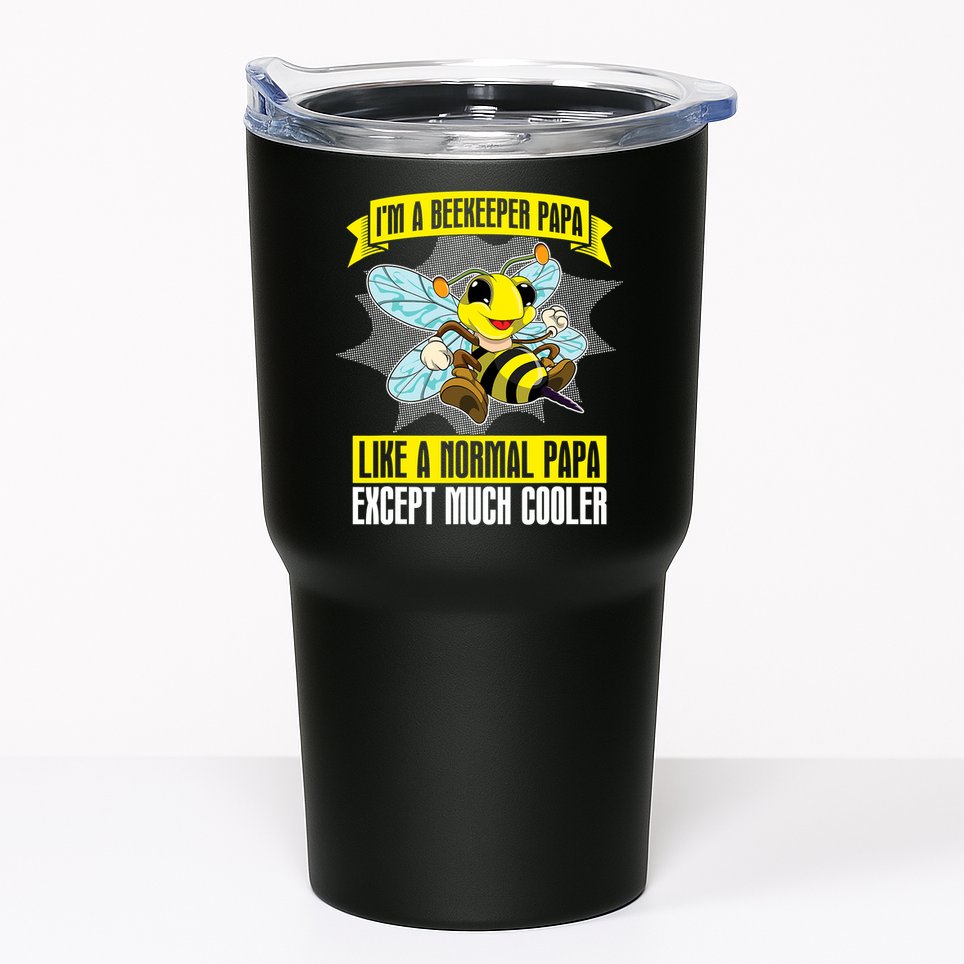 I'm A Beekeeper Papa Like A Normal Papa Cute Bee Funny Tumbler