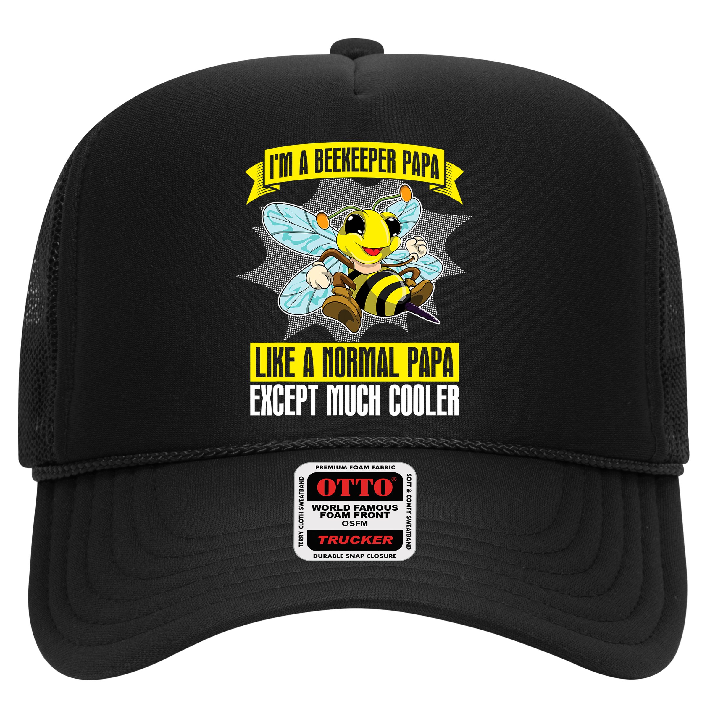 I'm A Beekeeper Papa Like A Normal Papa Cute Bee Funny Hat