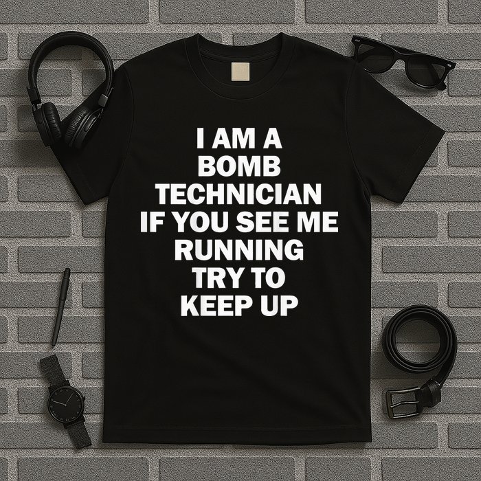 I'm A Bomb Technician If You See Me Running T-Shirt