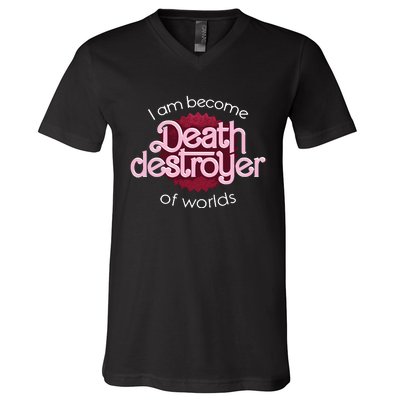 I Am Become Death Destroyer Of Worlds Oppenheimer V-Neck T-Shirt