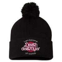 I Am Become Death Destroyer Of Worlds Oppenheimer Pom Pom 12in Knit Beanie