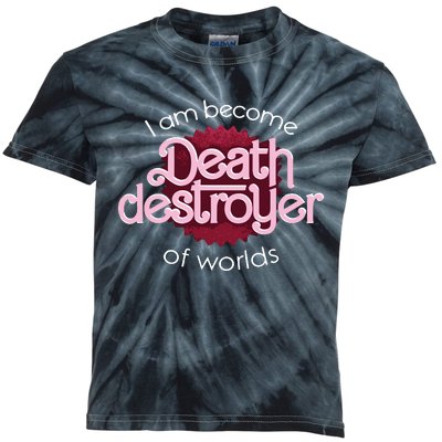 I Am Become Death Destroyer Of Worlds Oppenheimer Kids Tie-Dye T-Shirt