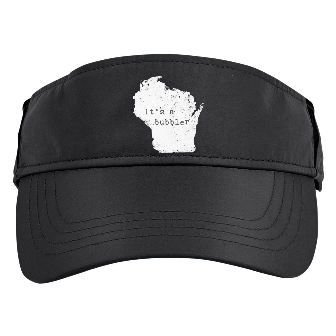 Its A Bubbler Funny Wisconsin Slang Adult Drive Performance Visor