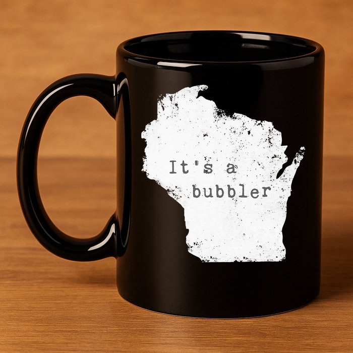 Its A Bubbler Funny Wisconsin Slang 11oz C Handle Ceramic Mug