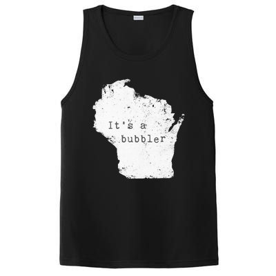 Its A Bubbler Funny Wisconsin Slang PosiCharge Competitor Tank