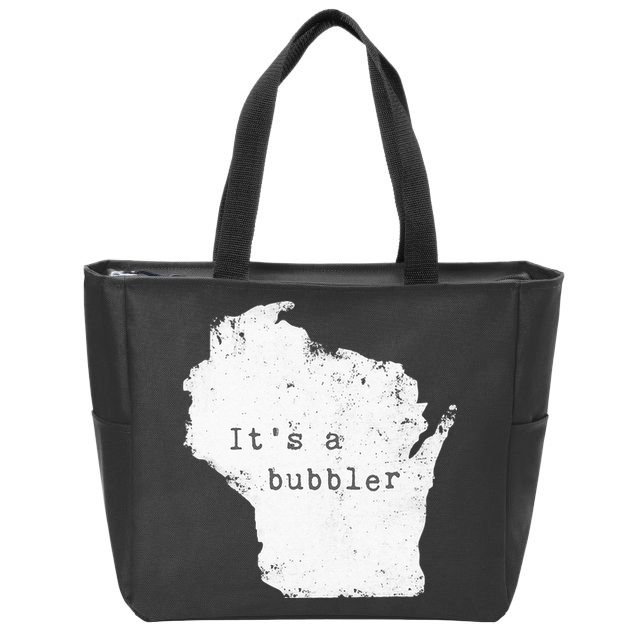 Its A Bubbler Funny Wisconsin Slang Zip Tote Bag