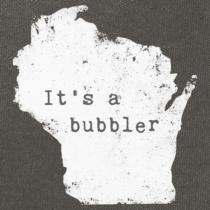 Its A Bubbler Funny Wisconsin Slang Cotton Canvas Backpack
