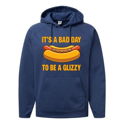 It’s A Bad Day To Be A Glizzy Hotdog Performance Fleece Hoodie