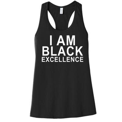 I Am Black Excellence Women's Racerback Tank