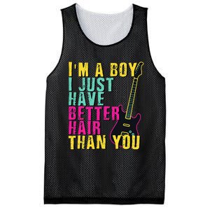 Im A Boy I Just Have Better Hair Than You Mesh Reversible Basketball Jersey Tank