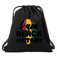 I Am Black History For Boy Black History Month Drawstring Bag