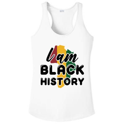 I Am Black History For Boy Black History Month Ladies PosiCharge Competitor Racerback Tank
