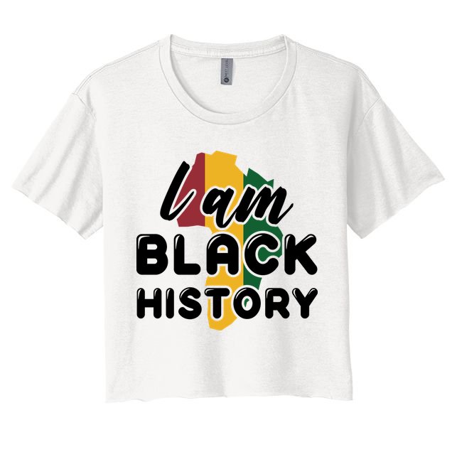 I Am Black History For Boy Black History Month Crop Top