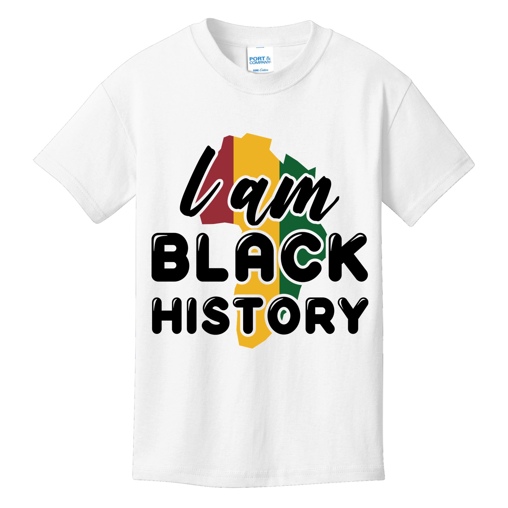 I Am Black History For Boy Black History Month Kids T-Shirt
