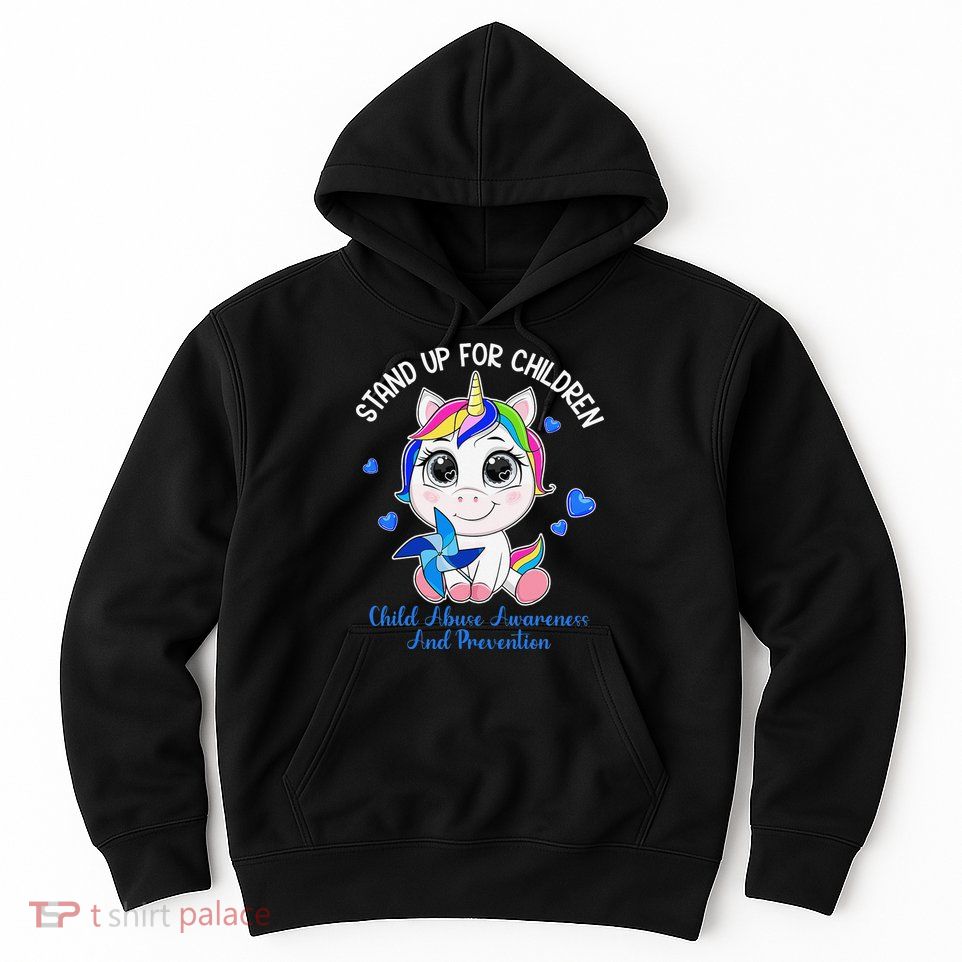 In April Blue Gnome Child Abuse Prevention Awareness Hoodie
