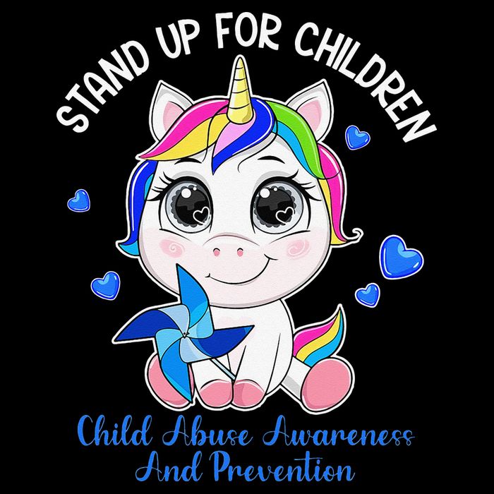 In April Blue Gnome Child Abuse Prevention Awareness Backpack