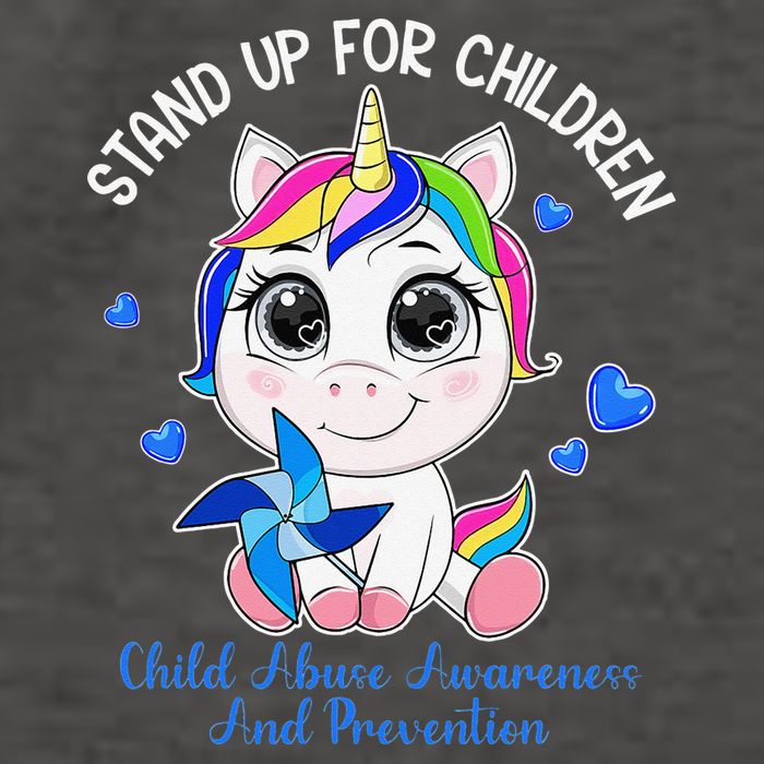 In April Blue Gnome Child Abuse Prevention Awareness Vector Backpack