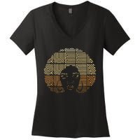 I Am Black History Month African American Queen Women's V-Neck T-Shirt