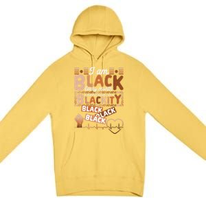 I Am Black Every Month Juneteenth Blackity Black History Gift Premium Pullover Hoodie