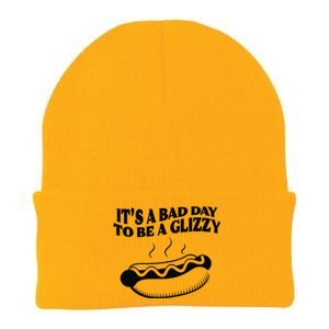 Its A Bad Day To Be A Glizzy Hot Dog Humor Sausage Lovers Knit Cap Winter Beanie