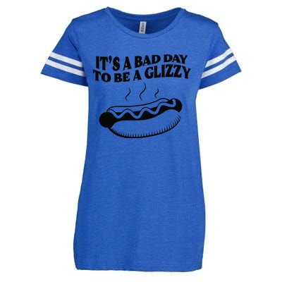 Its A Bad Day To Be A Glizzy Hot Dog Humor Sausage Lovers Enza Ladies Jersey Football T-Shirt