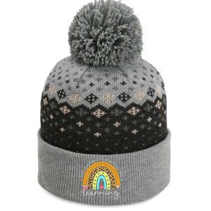 It's A Beautiful Day For Learning Rainbow Teacher Students The Baniff Cuffed Pom Beanie