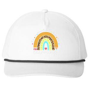 It's A Beautiful Day For Learning Rainbow Teacher Students Snapback Five-Panel Rope Hat