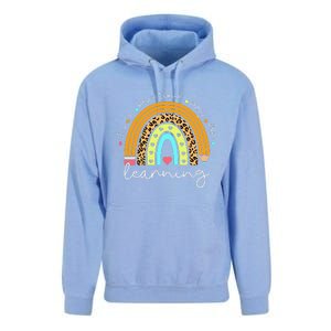 It's A Beautiful Day For Learning Rainbow Teacher Students Unisex Surf Hoodie