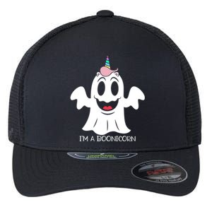 Im A Boonicorn Cute Unicorn Ghost Halloween Gift Flexfit Unipanel Trucker Cap