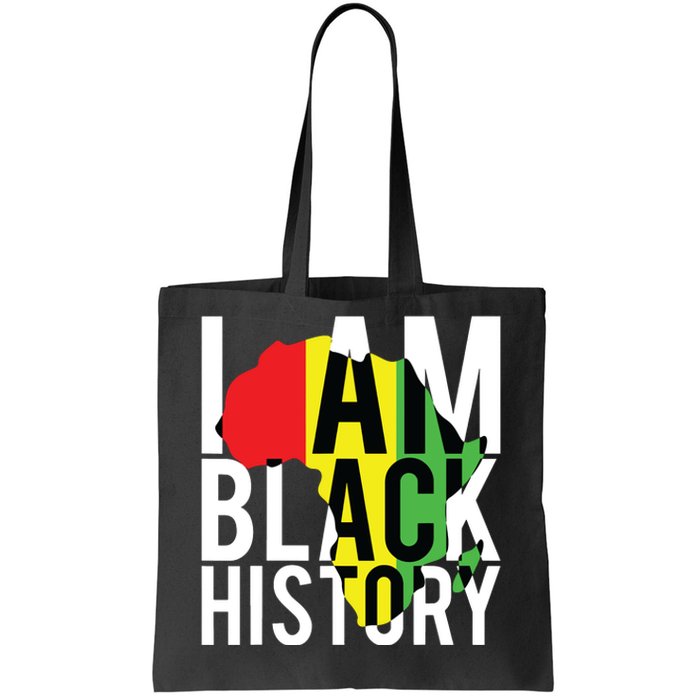 I Am Black History Black History Month Pride Gift Tote Bag