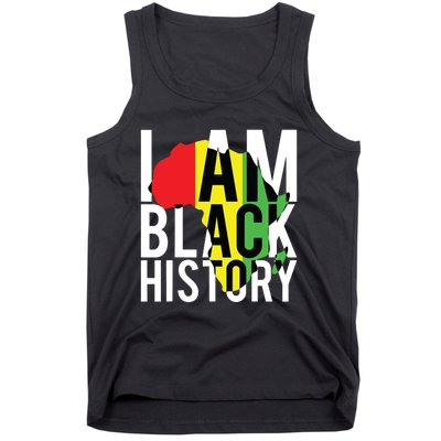 I Am Black History Black History Month Pride Gift Tank Top