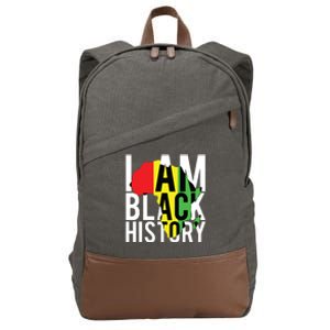 I Am Black History Black History Month Pride Gift Cotton Canvas Backpack