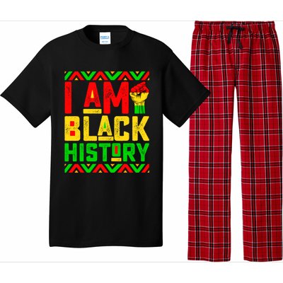 I Am Black History Month Pink And Green Juneteenth Cool Gift Pajama Set