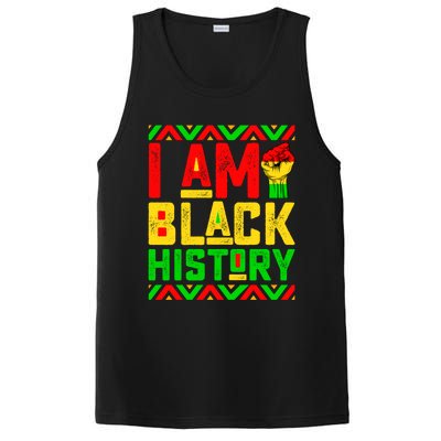 I Am Black History Month Pink And Green Juneteenth Cool Gift PosiCharge Competitor Tank