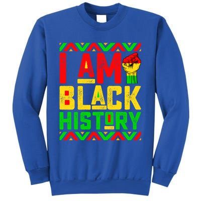 I Am Black History Month Pink And Green Juneteenth Cool Gift Sweatshirt