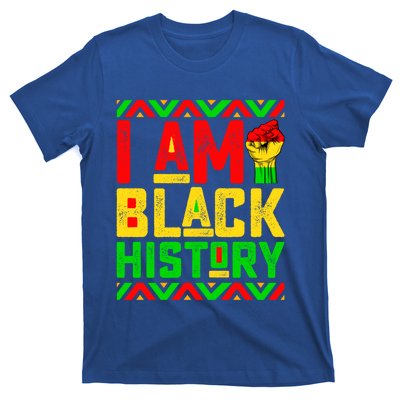 I Am Black History Month Pink And Green Juneteenth Cool Gift T-Shirt