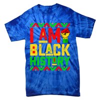 I Am Black History Month Pink And Green Juneteenth Cool Gift Tie-Dye T-Shirt