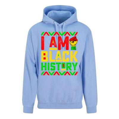 I Am Black History Month Pink And Green Juneteenth Cool Gift Unisex Surf Hoodie