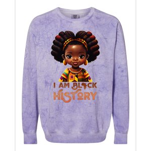 I Am Black History Month African American Melanin Queen  Colorblast Crewneck Sweatshirt