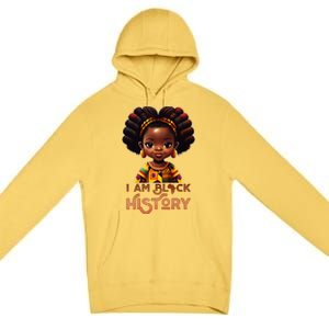 I Am Black History Month African American Melanin Queen  Premium Pullover Hoodie