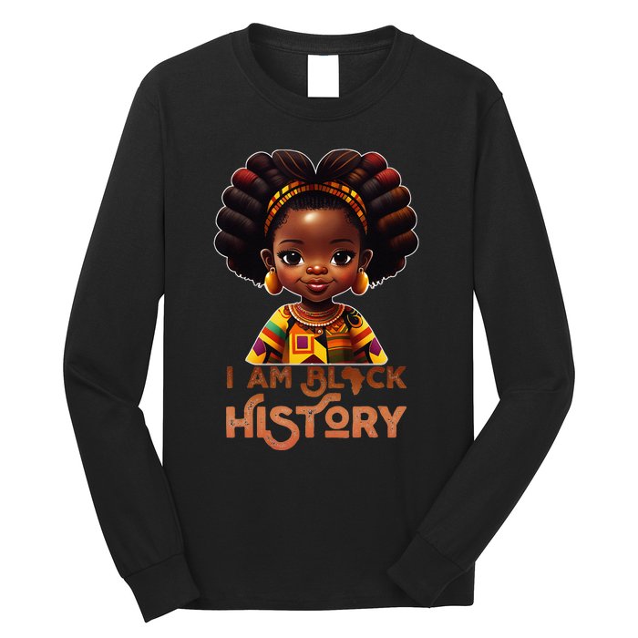 I Am Black History Month African American Melanin Queen  Long Sleeve Shirt