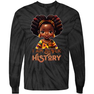 I Am Black History Month African American Melanin Queen  Tie-Dye Long Sleeve Shirt