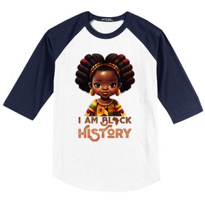 I Am Black History Month African American Melanin Queen  Baseball Sleeve Shirt