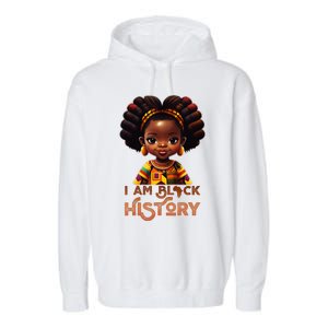 I Am Black History Month African American Melanin Queen  Garment-Dyed Fleece Hoodie