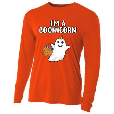 Im A Boonicorn Halloween Party Dress Unicorn Ghost Gift Cooling Performance Long Sleeve Crew